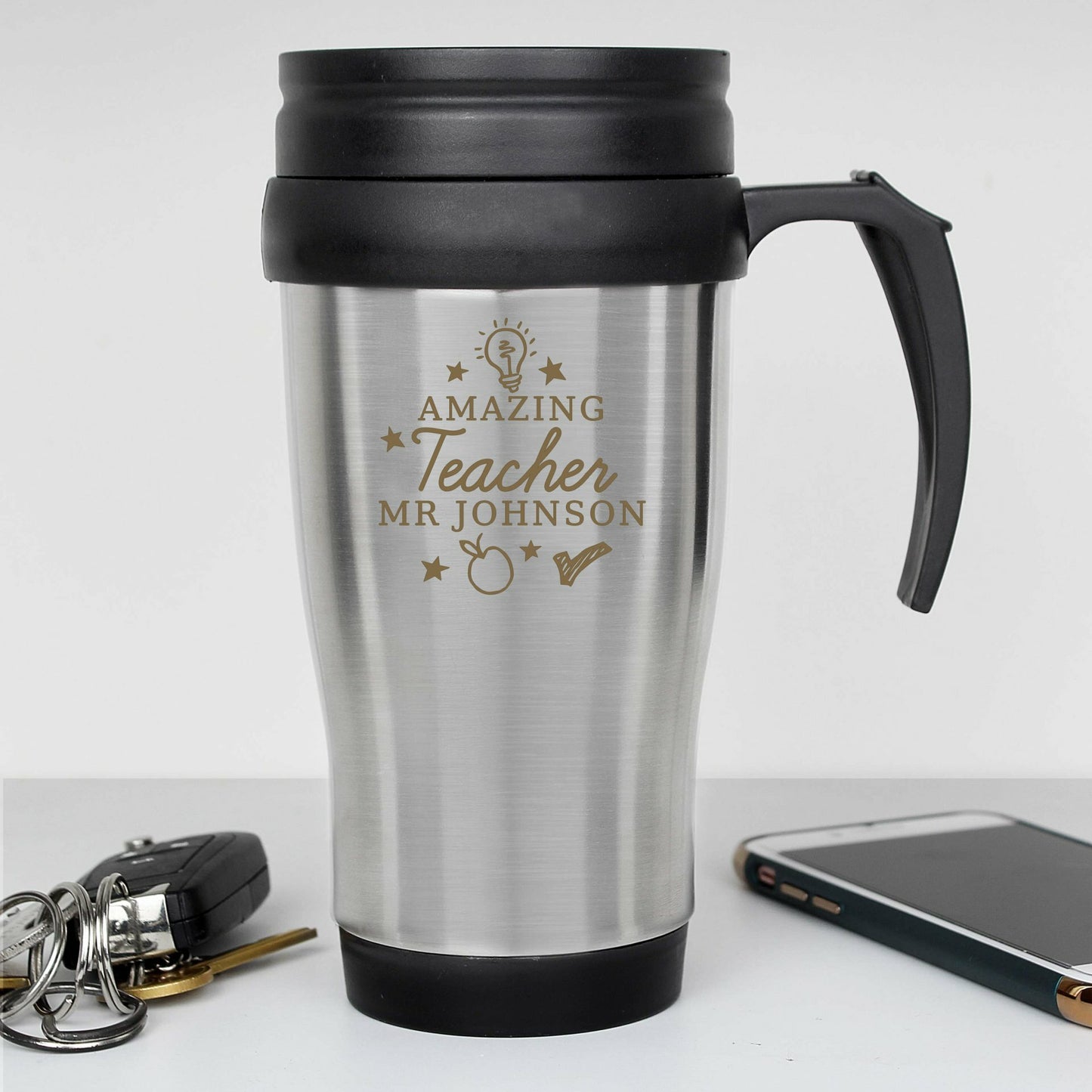 Personalised Amazing Teacher Travel Mug