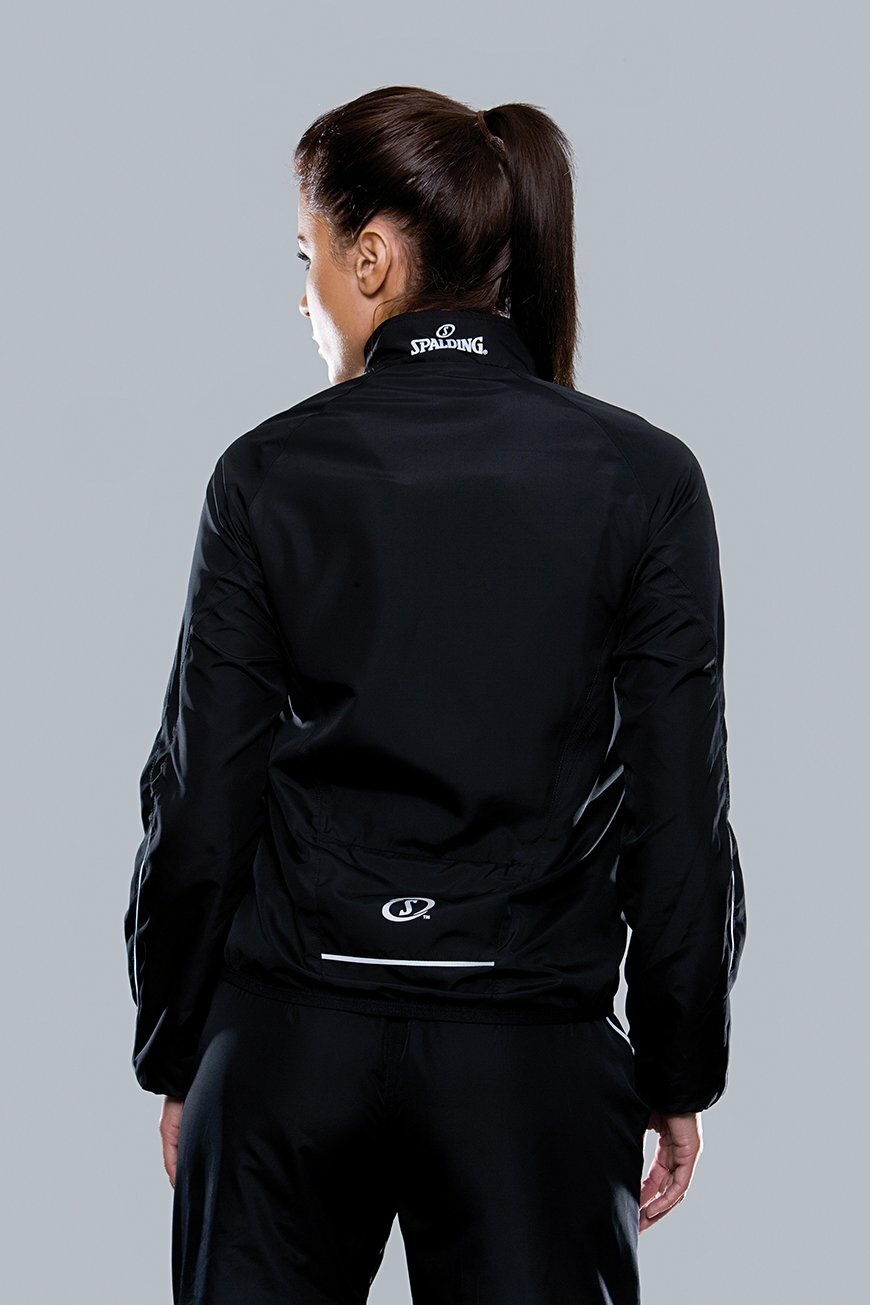 Ladies' Spalding Black Adrenaline Jacket - Small