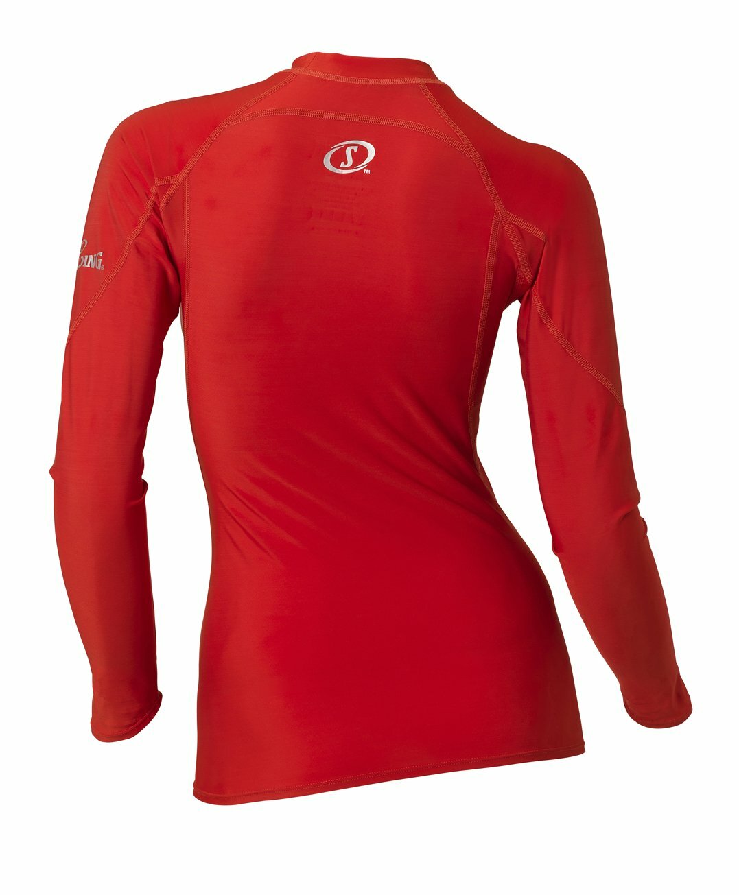 Ladies' Spalding Responce Long Sleeve Red Base Layer - Medium/Large