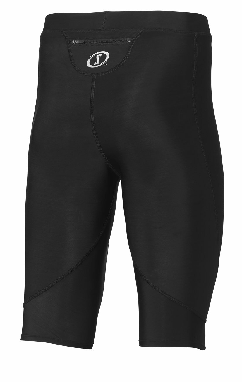 Men's Spalding Response Black Base Layer Shorts