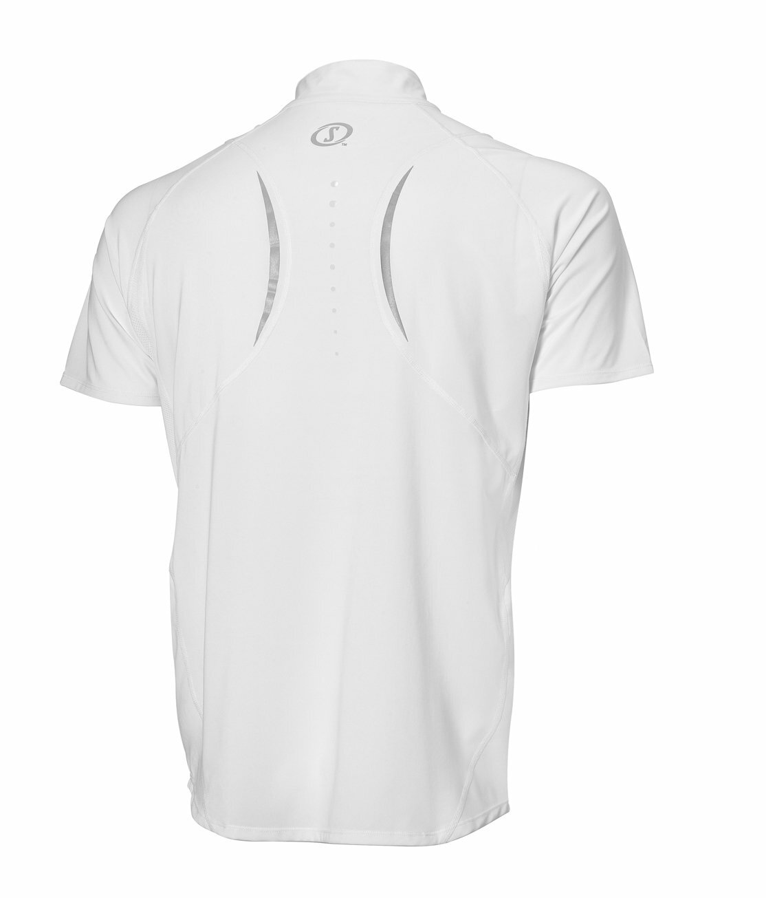 Men's Spalding Endurance White Zip Top