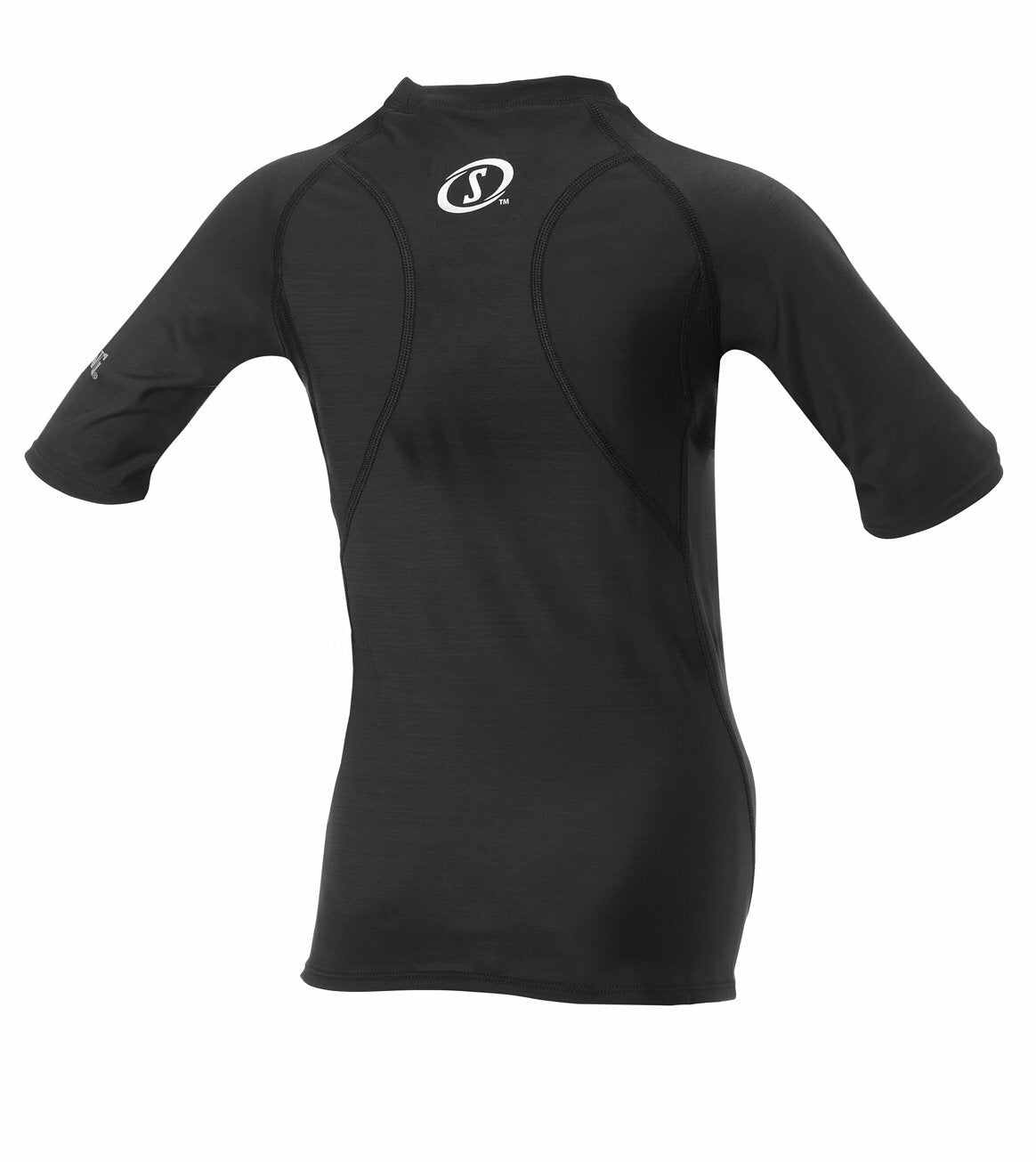 Junior Spalding Response Black Short Sleeve Tee Base Layer - 9/10 Years