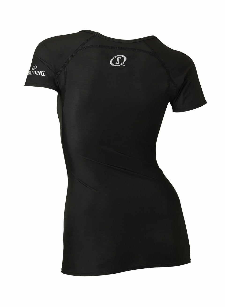 Ladies' Spalding Response Black Tee Base Layer - Extra Small/Small