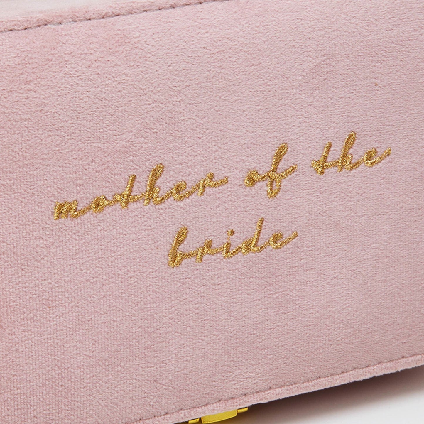 "Mother of the Bride Velvet Jewellery Box