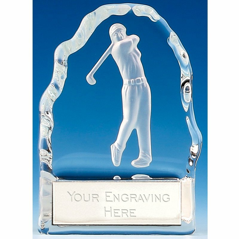Male Golfer Glass Award