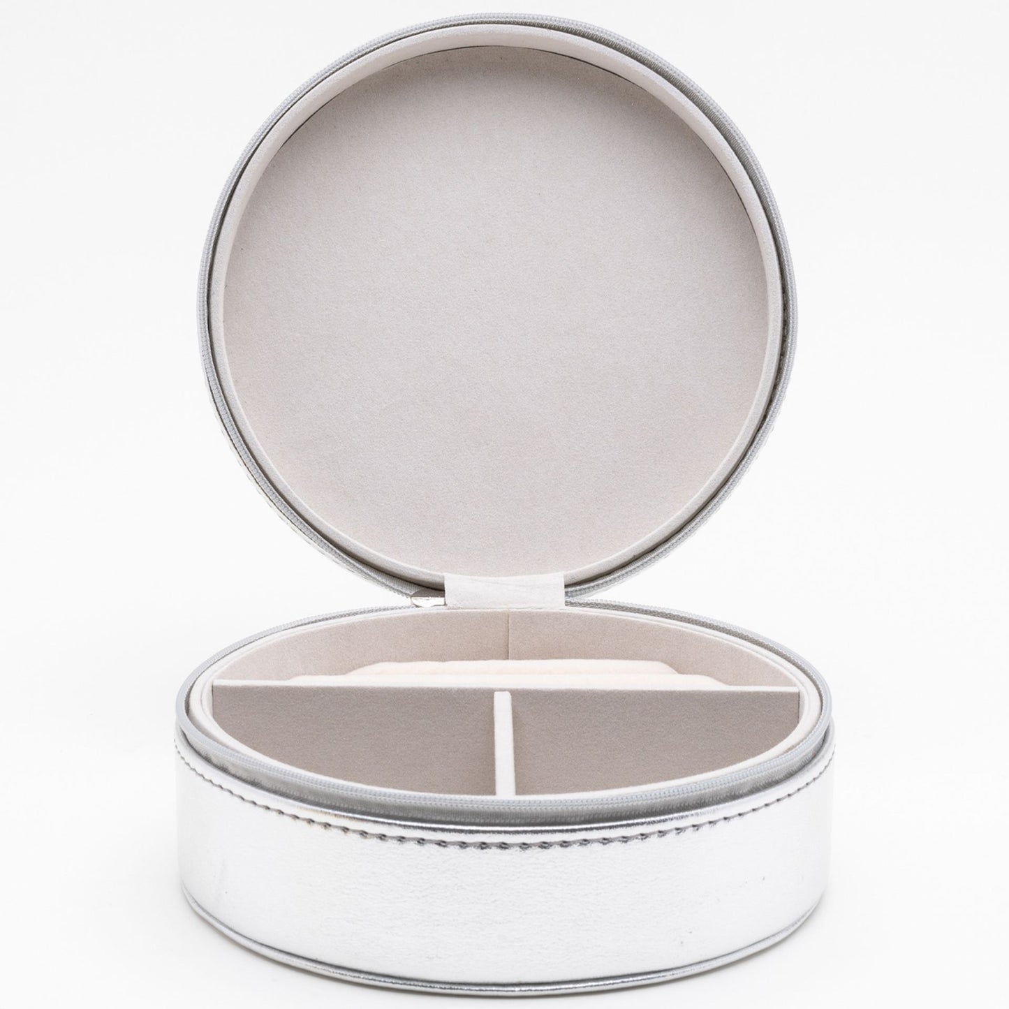 "Important Things" Silver Leatherette Jewellery Box