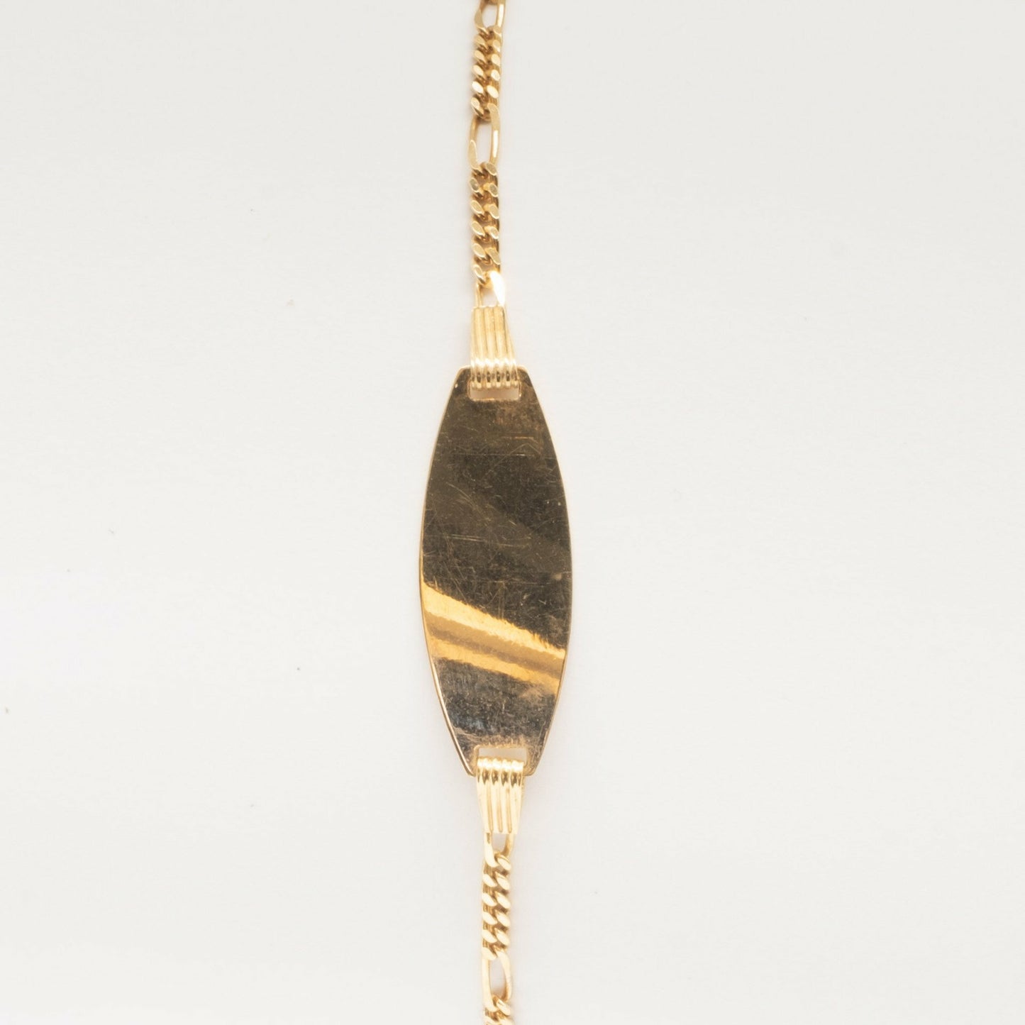 9ct yellow gold child's ID bracelet