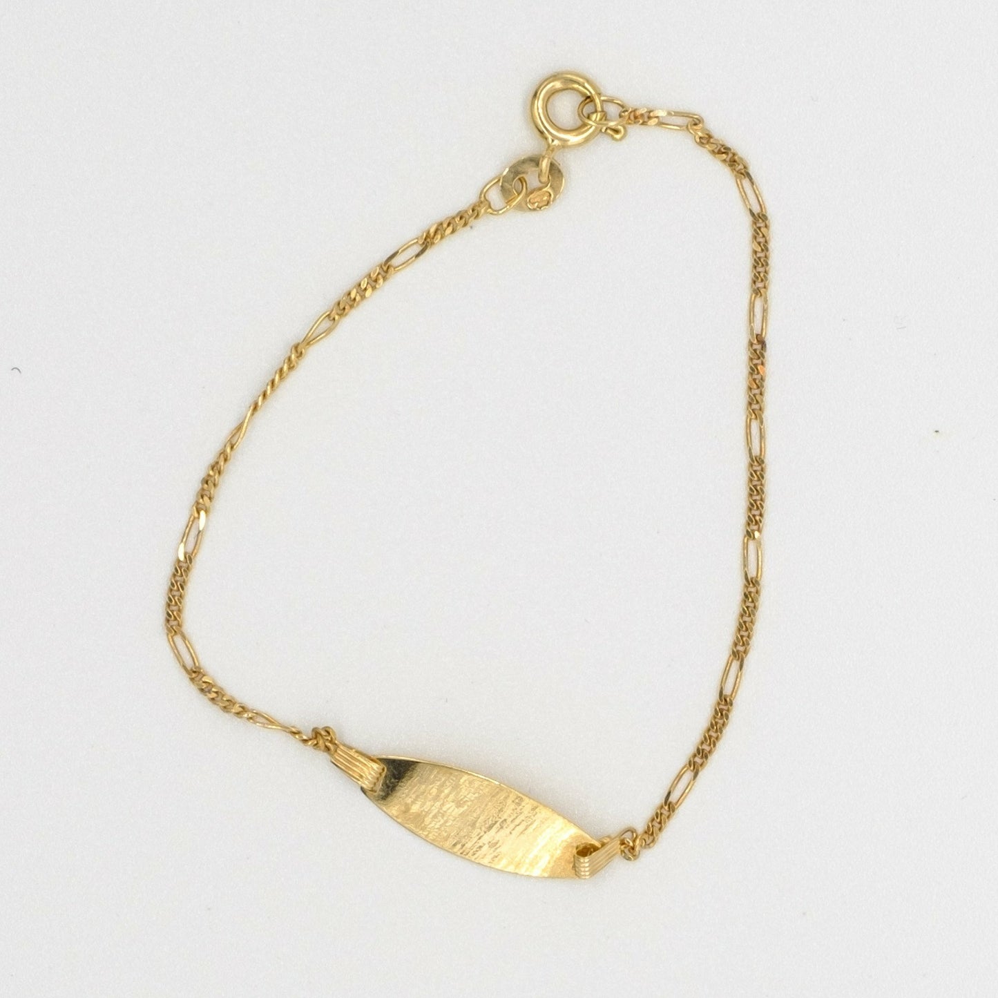 9ct yellow gold child's ID bracelet