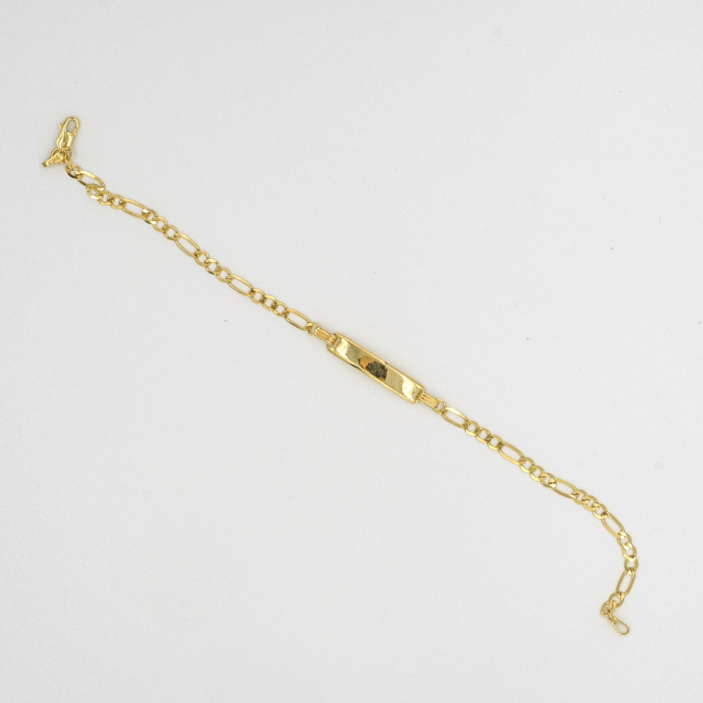 9ct yellow gold ladies ID bracelet