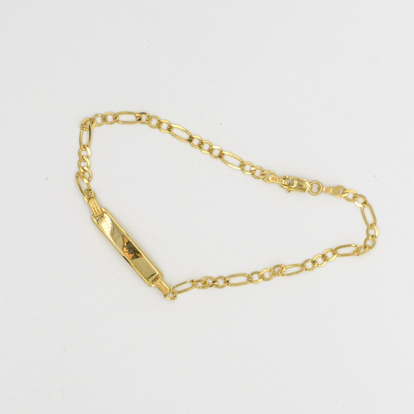 9ct yellow gold ladies ID bracelet