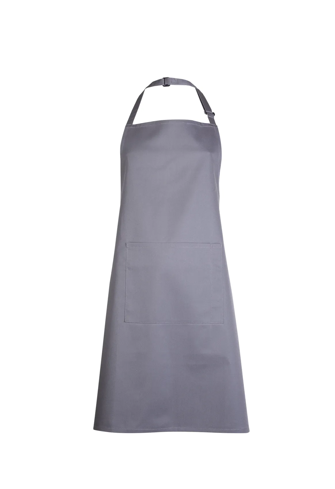 Dark Grey Bib Apron With Pocket