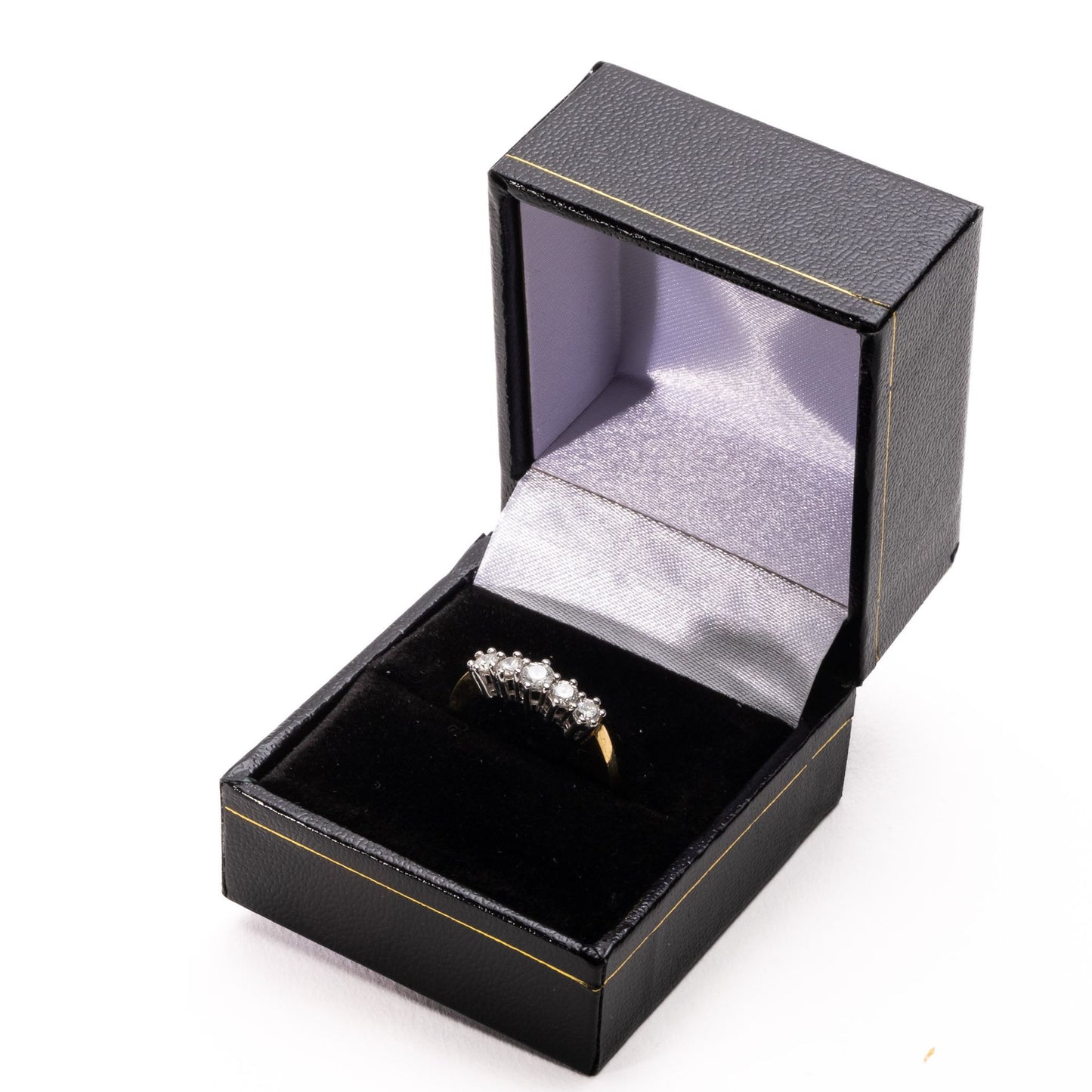 5 Claw Set Diamond Ring in 18ct Gold