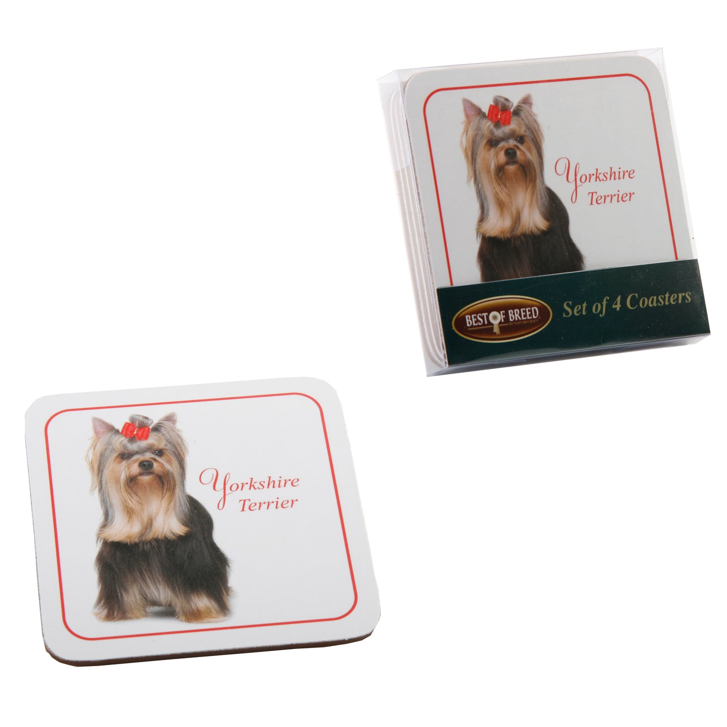 YORKSHIRE TERRIER SET OF 4 COASTERS