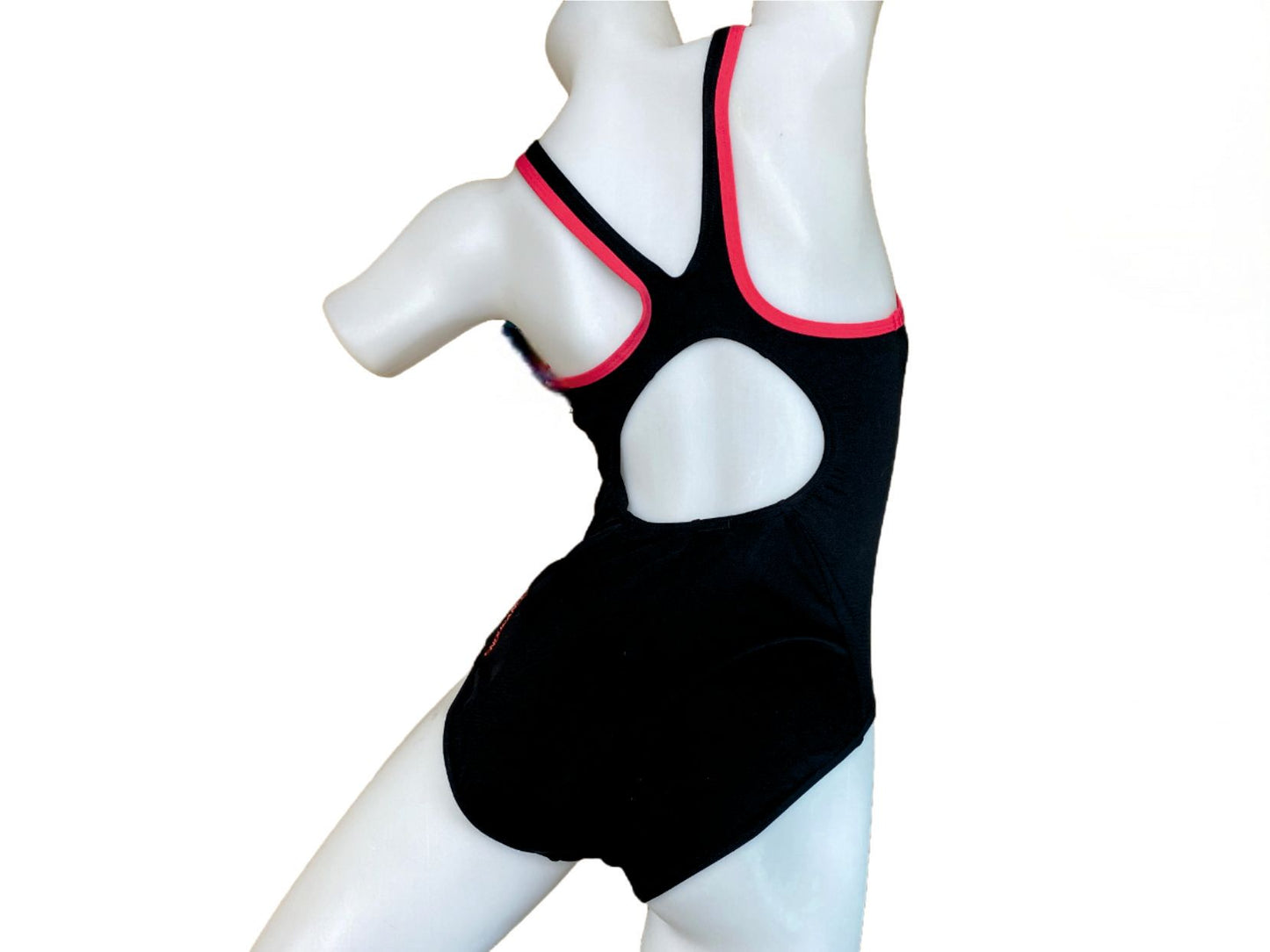 Speedo Endurance Black & Pink Swimming Costume