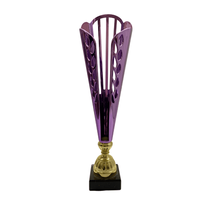 PURPLE CUP ON A BLACK MARBLE BASE