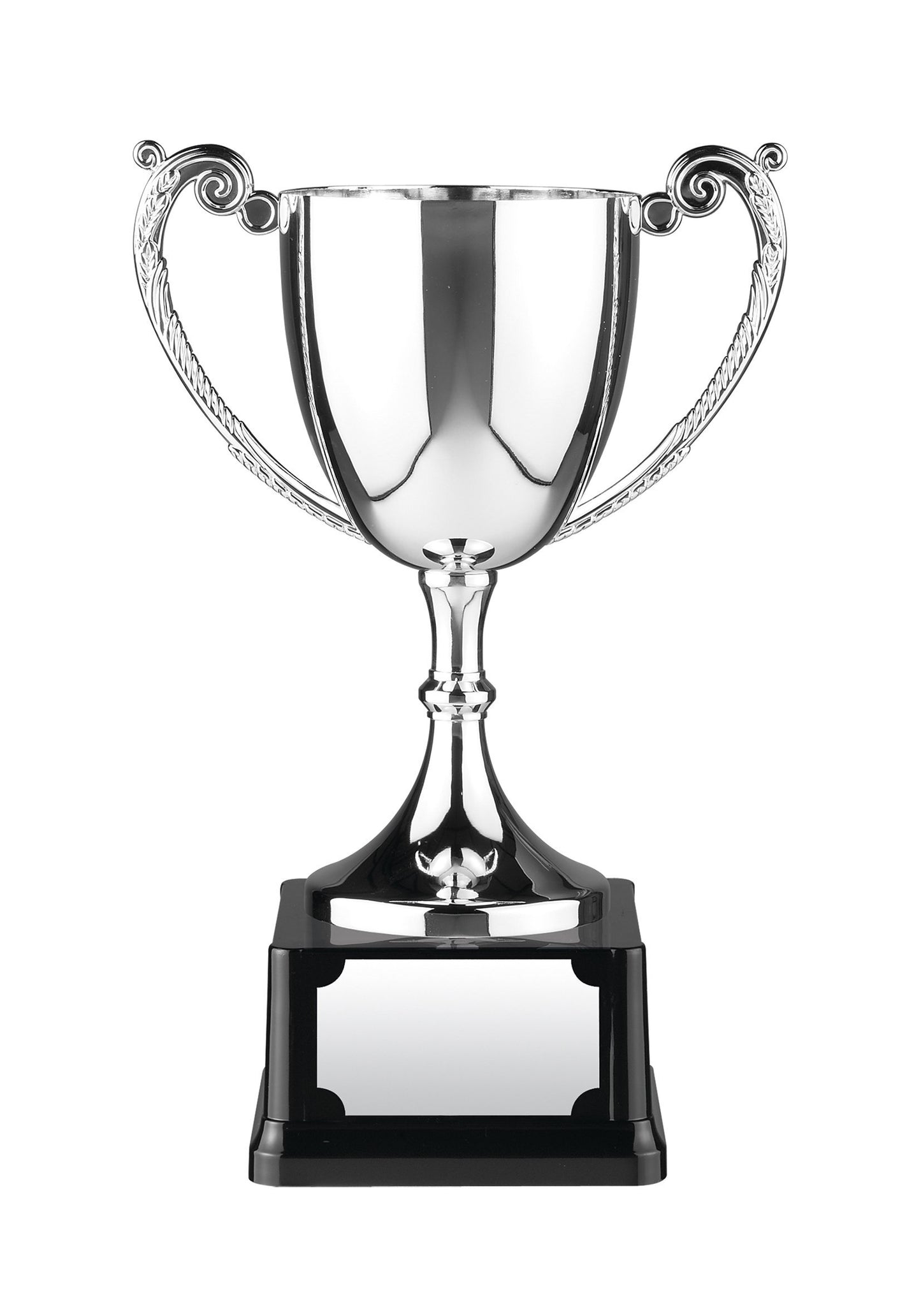 NICKEL PLATED CUP ON HEAVYWEIGHT BASE