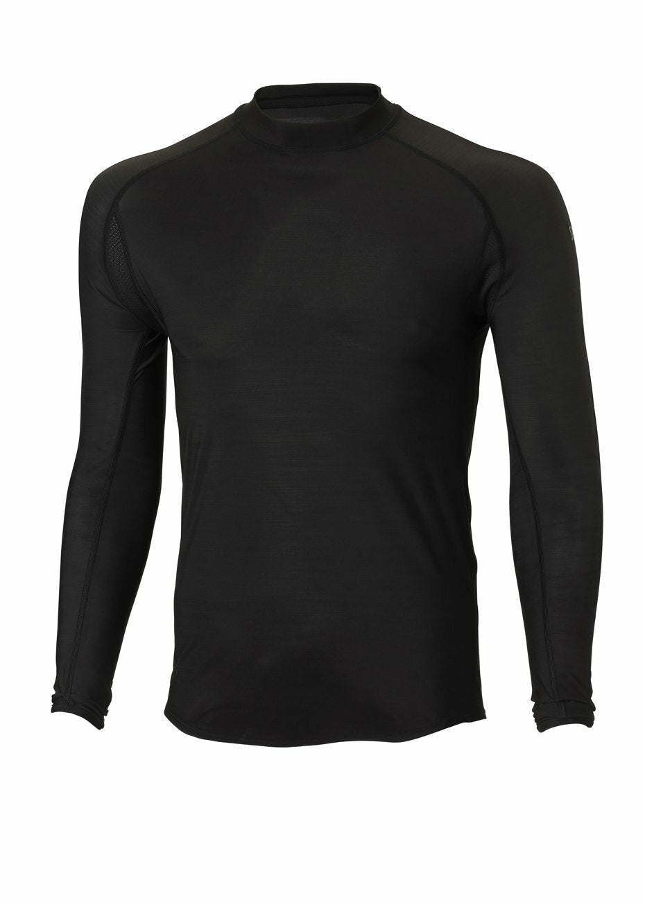 Men's Spalding Response Black Long Sleeve Tee Base Layer - Medium/Large