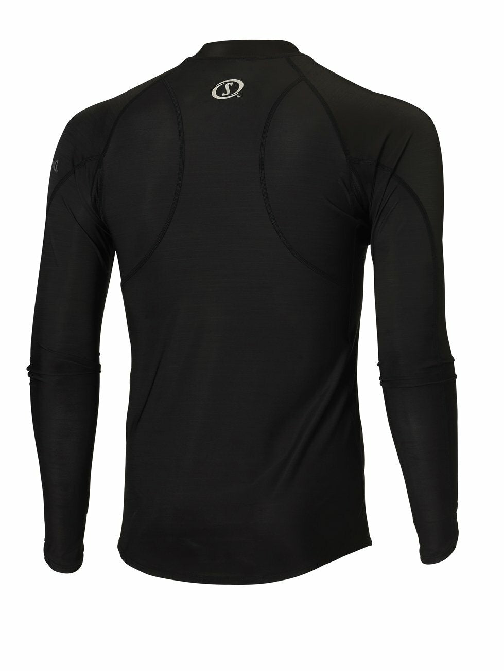 Men's Spalding Response Black Long Sleeve Tee Base Layer - Medium/Large