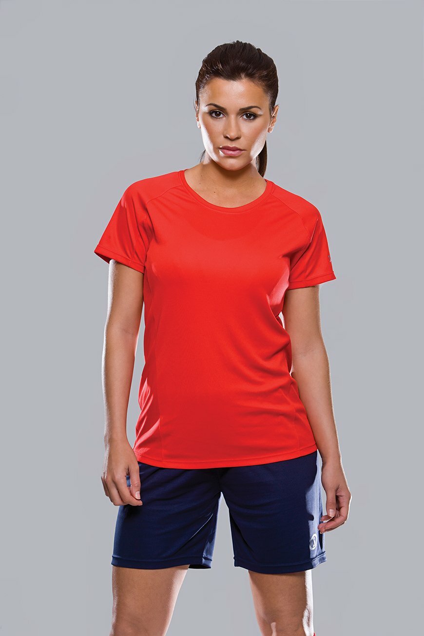 Ladies' Spalding Essential Red Tee - Medium