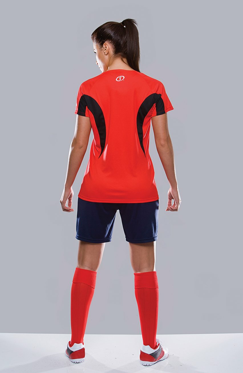 Ladies' Spalding Essential Red Tee - Medium