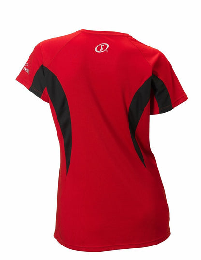 Ladies' Spalding Essential Red Tee - Medium