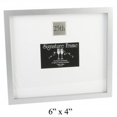 50th Wedding Anniversary glass photo frame