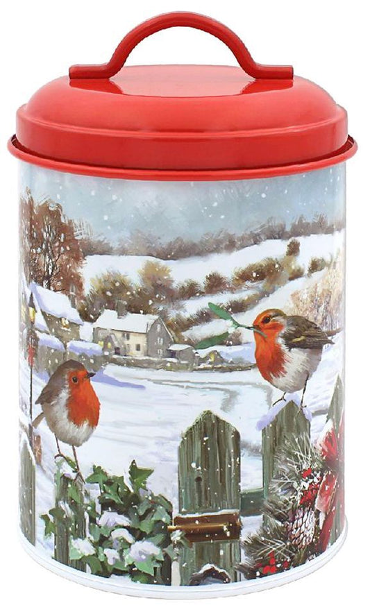Xmas Robins Goody Tin