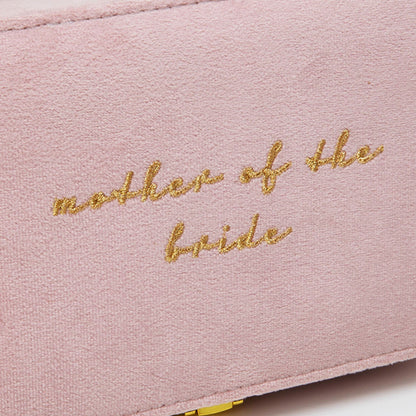 "Mother of the Bride Velvet Jewellery Box