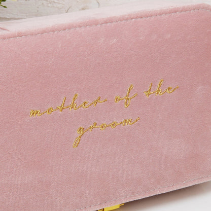 "Mother of the Groom" Velvet Jewellery Box
