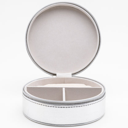 "Important Things" Silver Leatherette Jewellery Box