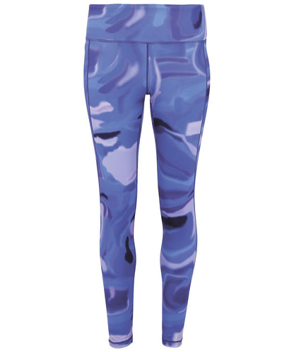 Ladies TriDri® Performance Aurora Blue Leggings
