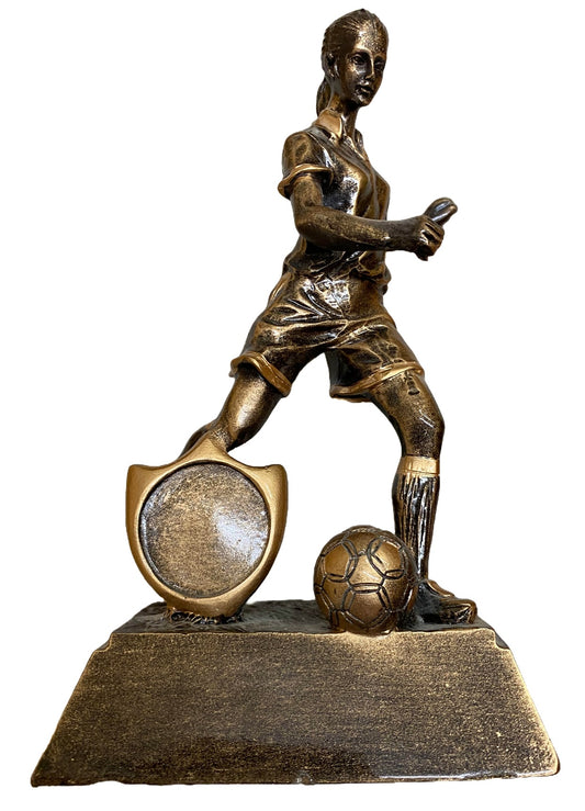 Ladies resin footballer award