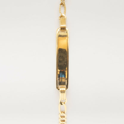 9ct yellow gold ladies ID bracelet