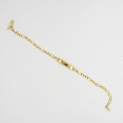 9ct yellow gold ladies ID bracelet