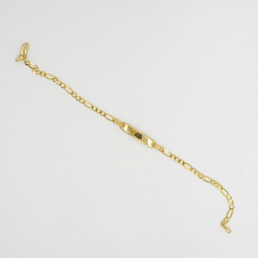 9ct yellow gold ladies ID bracelet