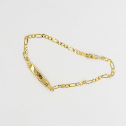9ct yellow gold ladies ID bracelet