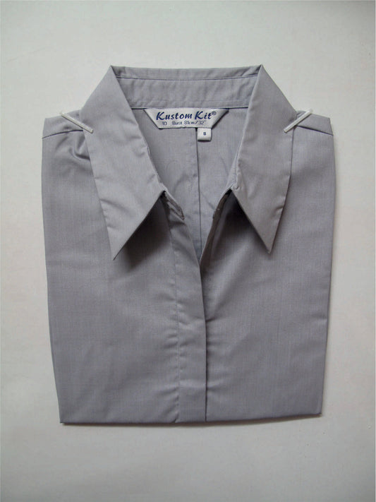 Continental Silver Grey 3/4 Length Sleeve Blouse