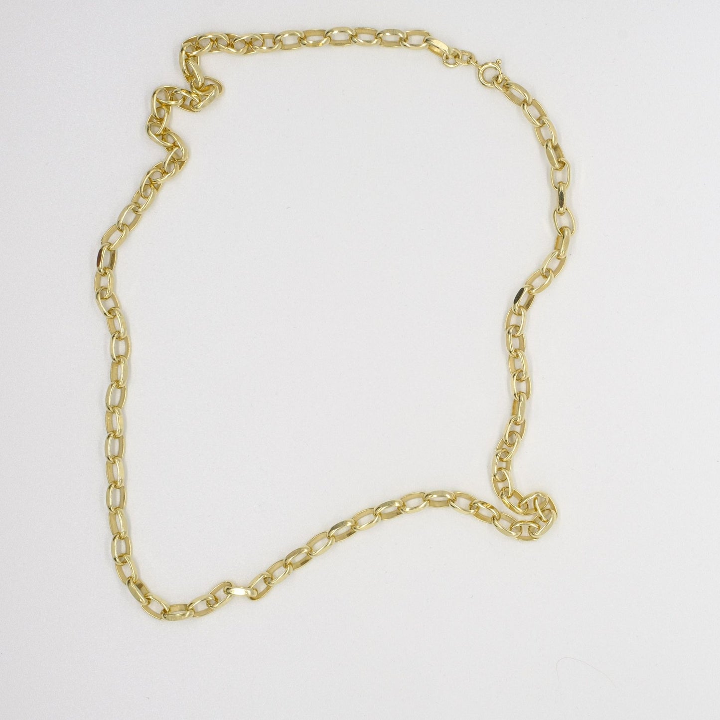 9ct Yellow Gold Belcher Design Neck Chain