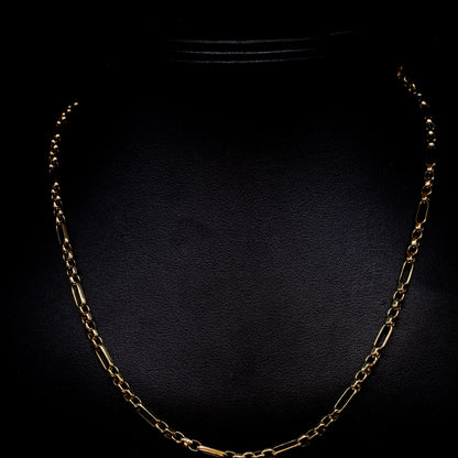 9ct Yellow Gold Figaro Design Neck Chain