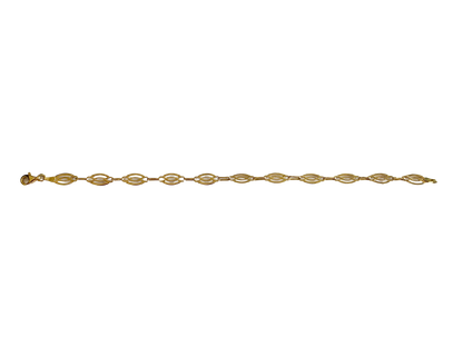 9ct yellow gold Fancy Link Bracelet