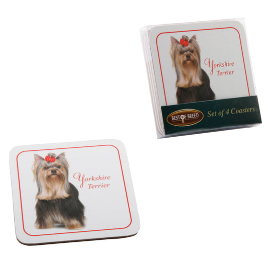 YORKSHIRE TERRIER SET OF 4 COASTERS
