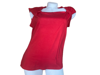 Ladies Sleeveless Kustom Kit Red Top