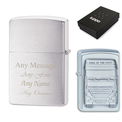 Engraved King of the Road Official Zippo Windproof Lighter Image 2