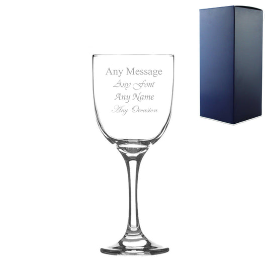 Engraved 365ml Campana Wine Glass with Gift Box Image 1
