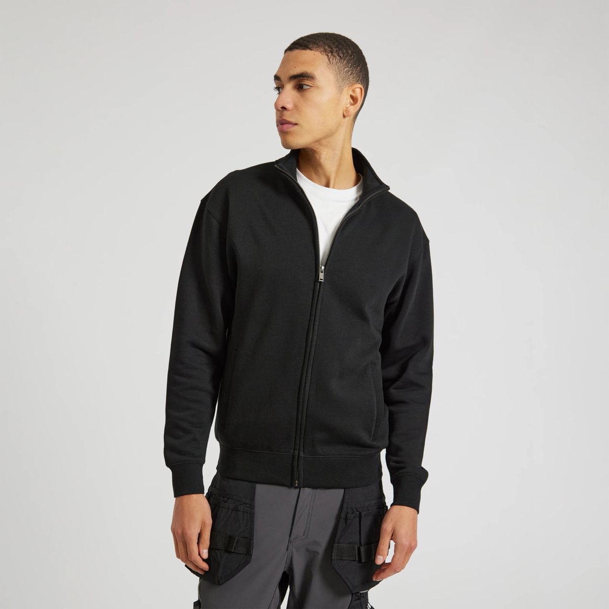 Black XL Men's Sweatshirt with quarter zip