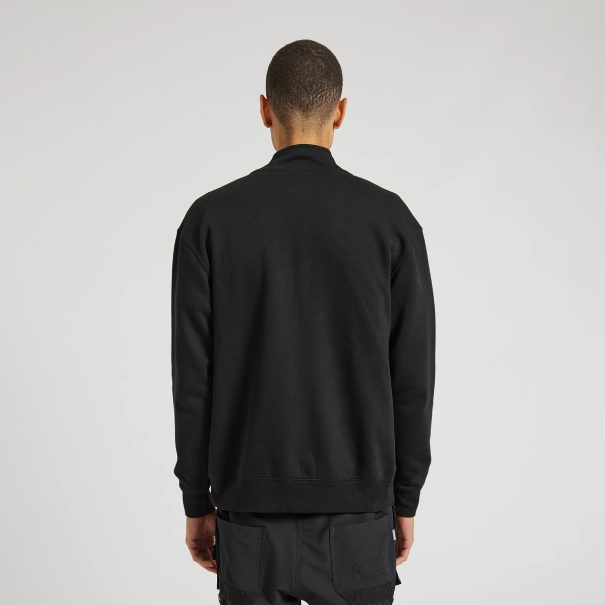 Black XL Men's Sweatshirt with quarter zip