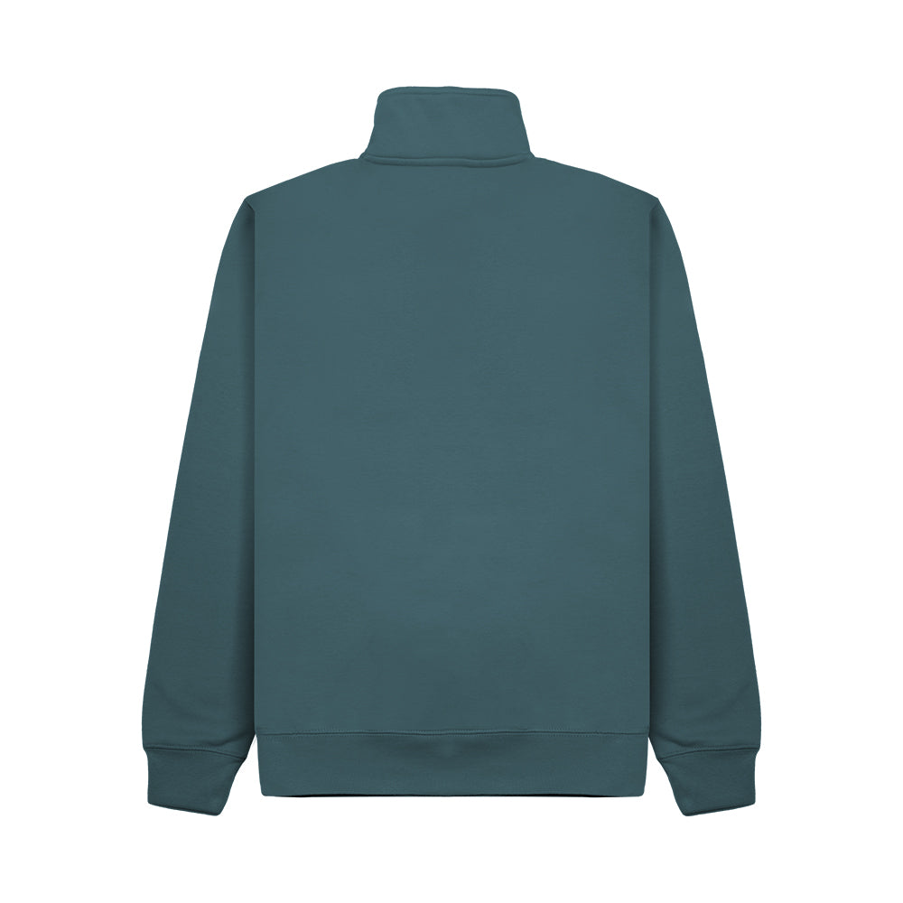 Men's Cottonridge Sweatshirt with quarter zip - Ocean Blue L