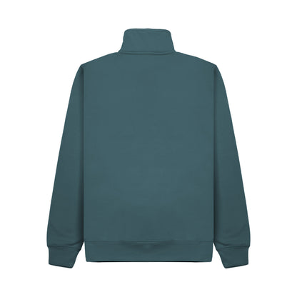 Men's Cottonridge Sweatshirt with quarter zip - Ocean Blue L