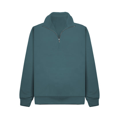 Men's Cottonridge Sweatshirt with quarter zip - Ocean Blue L
