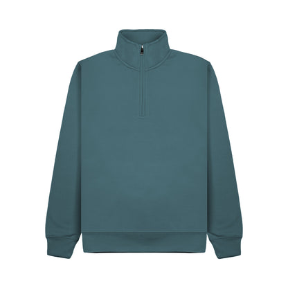 Men's Cottonridge Sweatshirt with quarter zip - Ocean Blue L